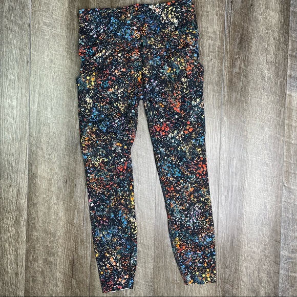 lululemon Flowerescent High Rise Fast & Free 7/8 Tights 25" Size 6 - Picture 8 of 13